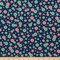 Foust Textiles Tis the Season Christmas Red and Green Peppermints on Blue 100% Cotton Price per Yard